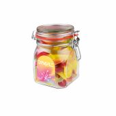 Weckpot 0,9 liter, gevuld met snoep, Transparant, Gum Foppies