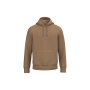 Ecologische uniseks sweater met capuchon Dark camel 3XL