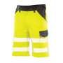 Safe-Guard gerecyclede stretch veiligheidsbermuda Fluorescent Yellow 3XL
