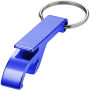 Tao RCS recycled aluminium bottle and can opener with keychain - Royal blue