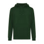 Iqoniq Rila lichtgewicht gerecycled katoen hoodie, forest green (XL)