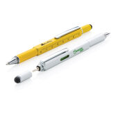 5-in-1 aluminium toolpen, grijs