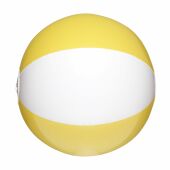 BeachBall Ø 27 cm strandbal - wit/geel