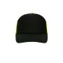 5 Panel Retro Mesh Cap black/neon yellow one size
