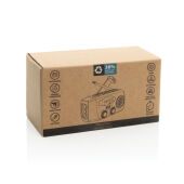 RescueWave noodradio van RCS gerecycled plastic, zwart