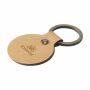 Recycled Leather Keyring Round sleutelhanger