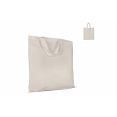 Schoudertas katoen OEKO-TEX® 140g/m² 38x42cm korte handgreep - Ecru