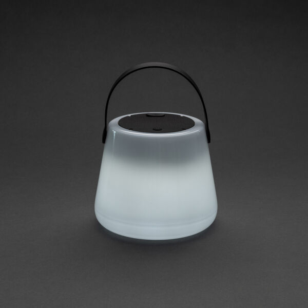 Solar Glow RCS gerecycled plastic USB-oplaadbare buitenlamp, wit Solar Glow RCS gerecycled plastic USB-oplaadbare buitenlamp, wit