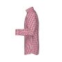 Men's Checked Shirt bordeaux/white XXL
