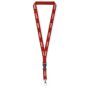 Afneembare polyester lanyard met reflectives Afneembare polyester lanyard met reflectives