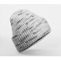 CHUNKY KNITTED PATCH BEANIE, CLOUDY HAZE, One size, BEECHFIELD