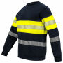 6129 Sweatshirt Roundneck Yellow/navy XXXL