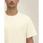 Reeser - Heavy gerecycled katoen blend T-overhemd met een modern look - Cream (S)