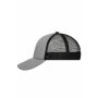 5 Panel Polyester Mesh Cap dark grey/black one size