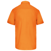 Overhemd in onderhoudsvriendelijk polykatoen-popeline korte mouwen heren Orange XS Overhemd in onderhoudsvriendelijk polykatoen-popeline korte mouwen heren Orange XS
