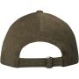Hutton 6 panel cap van gerecycled corduroy - Bosgroen