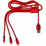 Nylon oplaadkabel Felix rood