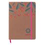 A5 notitieboek met harde kaft van gerecycled papier met jouw ontwerpen bedrukte pagina's