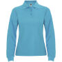 Estrella damespolo met lange mouwen - Turquoise - 3XL