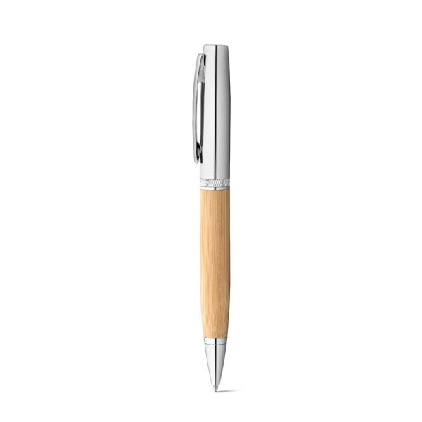 FUJI. Bamboe en metalen balpen met etui