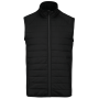 BODYWARMER IN TWEE STOFFEN Black 3XL