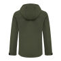 Iqoniq Makalu dames recycled polyester softshell jas, khaki (XL)