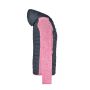 Ladies' Knitted Hybrid Jacket pink-melange/anthracite-melange S