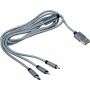 Nylon oplaadkabel Felix rood