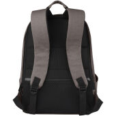 Joey 15,6 inch GRS gerecyclede canvas antidiefstal laptoprugzak 18 l - Grijs