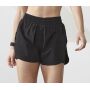 LADIES DOUBLE LAYER SPORTS SHORT, BLACK/black, L, TOMBO