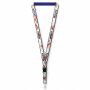 Afneembare polyester keycord met gesublimeerde satijnen overlay