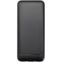 Adhil powerbank van 10.000 mAh 10 W van gerecycled plastic met 2 ingebouwde kabels - Zwart