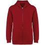Ecologisch kindersweatvest met capuchon Hibiscus Red 10/12 jaar Ecologisch kindersweatvest met capuchon Hibiscus Red 10/12 jaar
