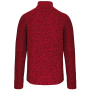 Heather herenvest met rits Red Melange 4XL