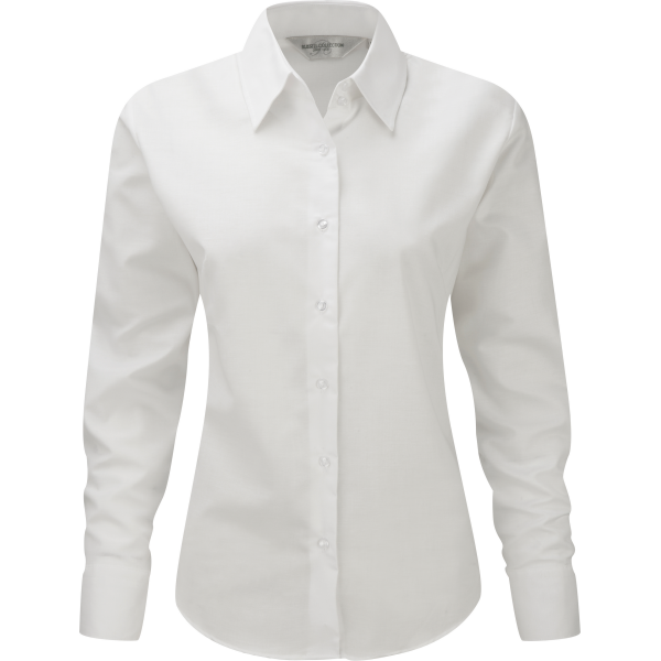 Ladies' Long Sleeve Easy Care Oxford Shirt White XXL Ladies' Long Sleeve Easy Care Oxford Shirt White XXL