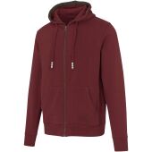 Arora 300 g/m² unisex hoodie met ritssluiting - Diep bordeauxrood - 3XS