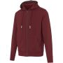 Arora 300 g/m² unisex hoodie met ritssluiting - Diep bordeauxrood - 4XS