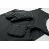 GALA SET - Gerecycled katoenen keukenset - Zwart