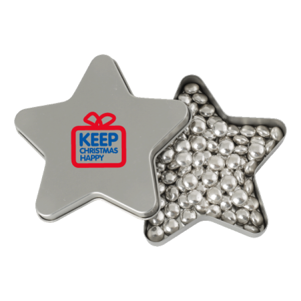 Blikje Ster te vullen met diverse vullingen uit Europa