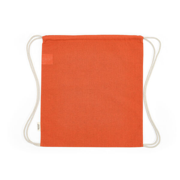 Gerecycled katoenen eco gymtas Lhotse | 140 g/m² | 41×37 cm | Koord rugzak | Oranje Gerecycled katoenen eco gymtas Lhotse | 140 g/m² | 41×37 cm | Koord rugzak | Oranje