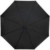 Birgit 21'' opvouwbare windproof gerecyclede PET-paraplu - Zwart