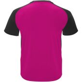 Bugatti unisex sportshirt met korte mouwen - Fuchsia/Zwart - 2XL
