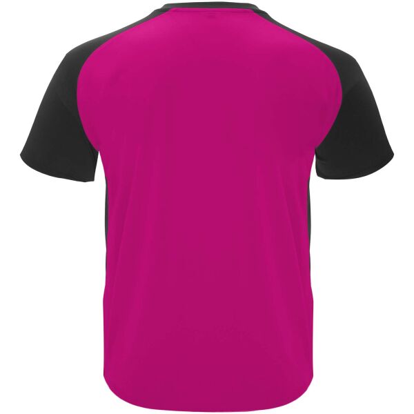 Bugatti unisex sportshirt met korte mouwen - Fuchsia/Zwart - roly-2XL Bugatti unisex sportshirt met korte mouwen - Fuchsia/Zwart - roly-2XL