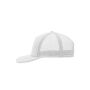 5 Panel Flat Peak Cap white one size