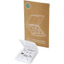 Savvy modulaire oplaadkabel van gerecycled plastic met telefoonhouder - Wit