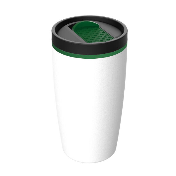 Thermo mug RETUMBLER-METZ - green, white Thermo mug RETUMBLER-METZ - green, white