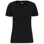 Dames-T-shirt Day To Day korte mouwen Black / Red XS Dames-T-shirt Day To Day korte mouwen Black / Red XS