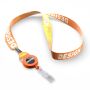 Polyester sublimatie lanyard met badge reel met metalen krimp Polyester sublimatie lanyard met badge reel met metalen krimp