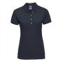 RUS Ladies Fitted Stretch Polo, French Navy, XXL