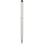 Ore aluminium balpen met stylus (blauwe inkt) - Zilver